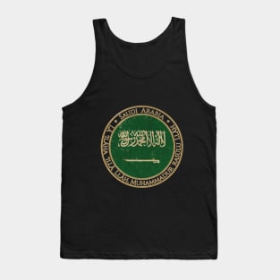 Vintage Kingdom of Saudi Arabia Asia Asian Flag Tank Top